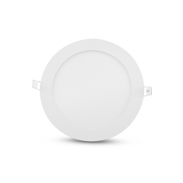 Encastré LED rond - Ø170  - 12W - 3000°K - alu blanc - Vision El