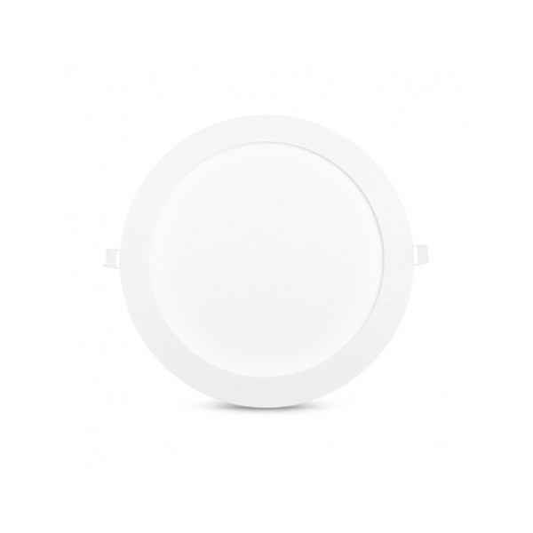 Encastré LED rond - Ø225  - 18W - 3000°K - alu blanc - Vision El