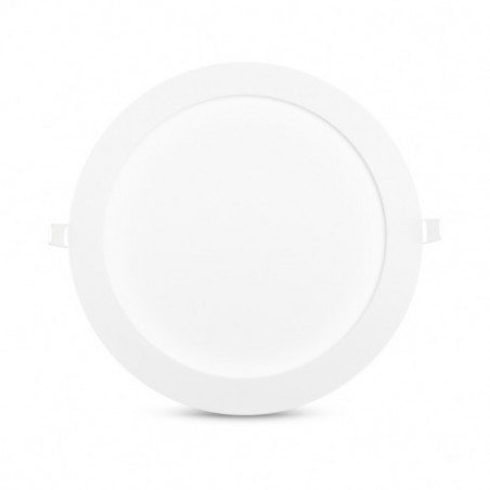 Encastré LED rond - Ø225  - 18W - 3000°K - alu blanc - Vision El