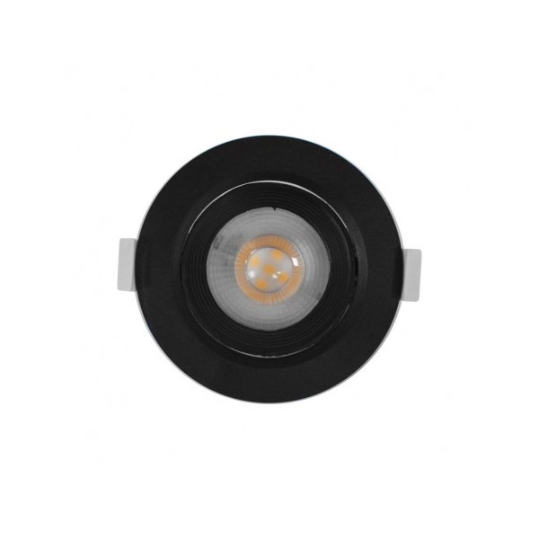 Spot LED SMD encastrable 10W - 3000K - orientable - noir - Vision-el