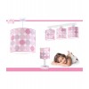 Lampe de chevet COLORS - Rose - H: 30, Ø: 15 - PVC - Dalber