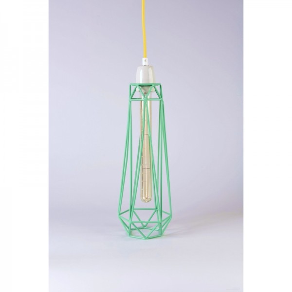 Lampe de table DIAMOND 2 - Mint Blue - Filament Style