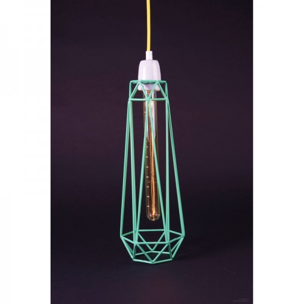 Lampe de table DIAMOND 2 - Mint Blue - Filament Style