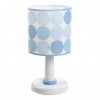 Lampe de chevet COLORS - Bleu - H: 30, Ø: 15 - PVC - Dalber